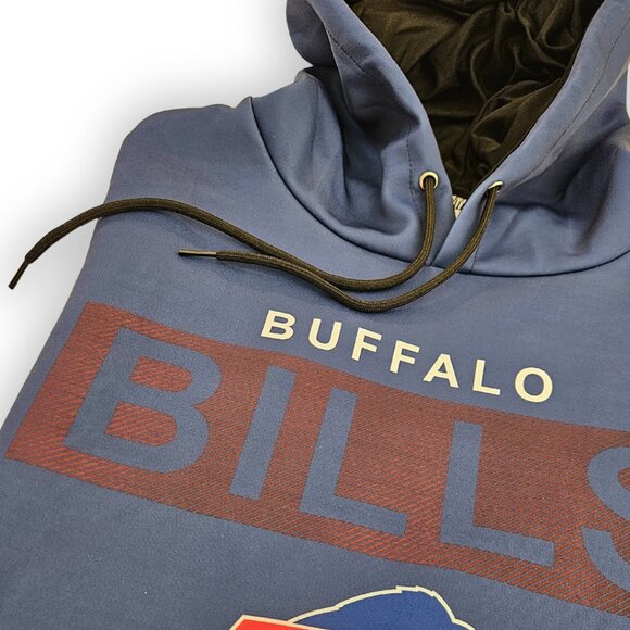 BUFFALO BILLS SIDELINE SLEVELESS TEAM HOODIE SIZE LARGE - Picture 3 of 3